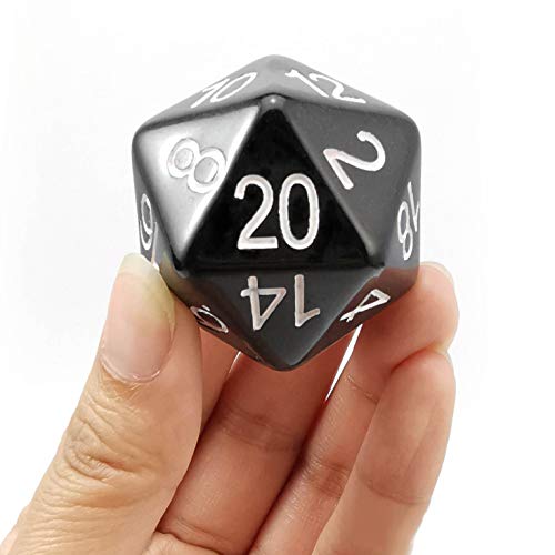 Bescon Jumbo D20 38MM, Big Size 20 Sides Dice Solid Black, Big 20 Faces Cube 1.5 inch Bescon Jumbo D20 38MM, Big Size 20 Sides Dice Solid Black, Big 20 Faces Cube 1.5 inch von BESCON DICE