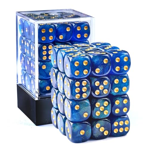 Bescon Mondstein-Würfel, 12 mm, 6-seitige Würfel, 91,4 cm, Ziegelsteinbox, perlblau, D6-Würfel mit grünem Schimmer, 12 mm, sechsseitige Würfel, 36 Stück Mondstein-Würfel Bescon Mondstein-Würfel, 12 mm, 6-seitige Würfel, 91,4 cm, Ziegelsteinbox, perlblau, D6-Würfel mit grünem Schimmer, 12 mm, sechsseitige Würfel, 36 Stück Mondstein-Würfel von BESCON DICE