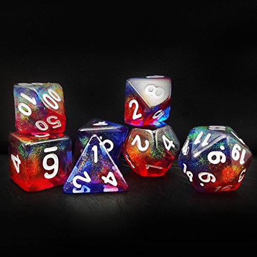 Bescon New Moonstone Dice Valor Stone, Polyhedral Dice Set of 7 von BESCON DICE