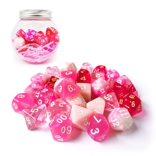 Bescon Polyhedral RPG Dice Full 35pcs Blossom Set, DND Role Playing Game Dice 5X7pcs von BESCON DICE