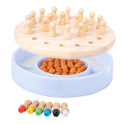 BESPORTBLE Memory Schachspiel Satz für Kinder Zwei in Eins Trainingsspielzeug Holz Material Pädagogisches Gedächtnisschach Familien Brettspiel für Partys und Spielabende BESPORTBLE Memory Schachspiel Satz für Kinder Zwei in Eins Trainingsspielzeug Holz Material Pädagogisches Gedächtnisschach Familien Brettspiel für Partys und Spielabende von BESPORTBLE
