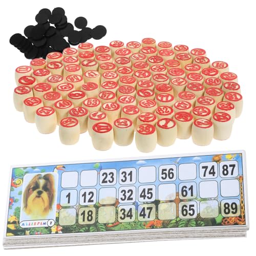 BESPORTBLE Russisches Lotto Spielset Holz Familienspiel Bingo für Erwachsene Interaktives Zahlen Schach mit Zubehör BESPORTBLE Russisches Lotto Spielset Holz Familienspiel Bingo für Erwachsene Interaktives Zahlen Schach mit Zubehör von BESPORTBLE