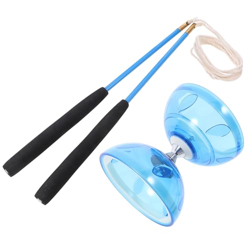 BESPORTBLE 1 Set Diabolo Triple Bearing Diabolo Chinese Jonglier Diabolo -Spielzeug Für Anfänger Blau von BESPORTBLE