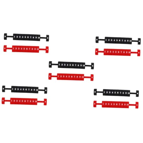 BESPORTBLE 10 STK Tischtennis Wertung Punktezähler Für Desktop-Spiele Fußballmaschine Wertungszähler Tischfußball-punktebalken Tragbare Tischanzeigetafel Tischfußball-zähleranzeige Plastik von BESPORTBLE