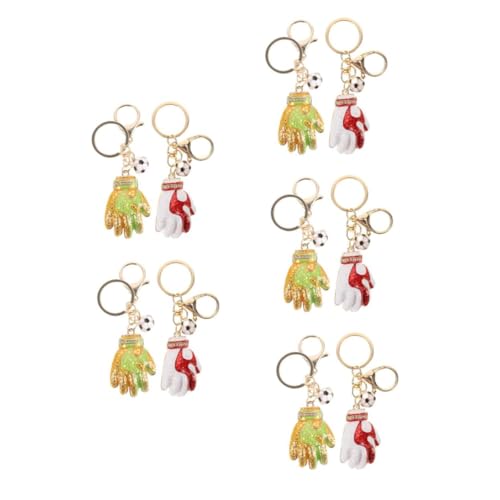 BESPORTBLE 10 Stck. Sportlicher Fußball Torwarthandschuh Schlüsselanhänger in Gelb und Rot Dekorativer Schlüsselring für Auto Rucksack Gepäck Verarbeitung Einzigartiges Design Vielseitig BESPORTBLE 10 Stck. Sportlicher Fußball Torwarthandschuh Schlüsselanhänger in Gelb und Rot Dekorativer Schlüsselring für Auto Rucksack Gepäck Verarbeitung Einzigartiges Design Vielseitig von BESPORTBLE