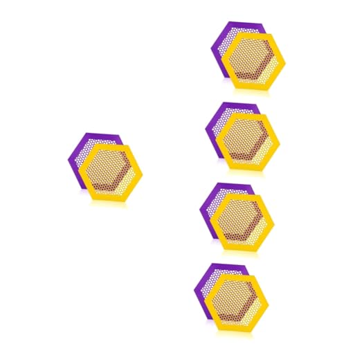 BESPORTBLE 10 Stk Bienentrinktablett Bienentränkestation Imker-wasserschale Bienenfuttertablett Bienenfutternapf Bienenstock-eingangsfutterspender Schmetterlingstränke Briefbienen Plastik von BESPORTBLE