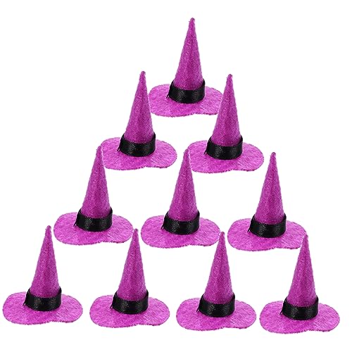 BESPORTBLE 10 Stk. Mini Halloween Hexenhüte aus Filz Deko Hüte für Gnome Cosplay und Partys für Halloween und Besondere Anlässe BESPORTBLE 10 Stk. Mini Halloween Hexenhüte aus Filz Deko Hüte für Gnome Cosplay und Partys für Halloween und Besondere Anlässe von BESPORTBLE