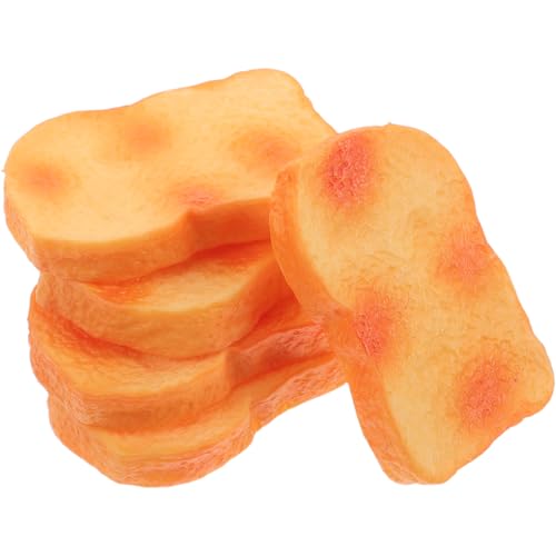 BESPORTBLE 10 Stück Künstliche Brotsimulationsrequisiten Gefälschte Toastscheiben Lebensechte Rollenspiel-Essensrequisiten Mini-Spiel-Essensspielzeug für die Heimbäckerei-Partydekoration BESPORTBLE 10 Stück Künstliche Brotsimulationsrequisiten Gefälschte Toastscheiben Lebensechte Rollenspiel-Essensrequisiten Mini-Spiel-Essensspielzeug für die Heimbäckerei-Partydekoration von BESPORTBLE