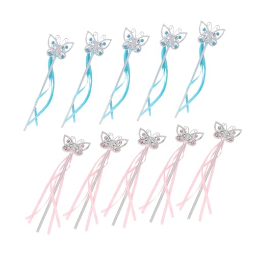 BESPORTBLE 10 Stück Teiliges Feenstäbe mit Schmetterlingsband Leichter Zauberstab für Mädchen als Party deko Verkleidung und Bunte für Kostüm und Bühnenauftritte Zufällige Zufällige Farbe BESPORTBLE 10 Stück Teiliges Feenstäbe mit Schmetterlingsband Leichter Zauberstab für Mädchen als Party deko Verkleidung und Bunte für Kostüm und Bühnenauftritte Zufällige Zufällige Farbe von BESPORTBLE