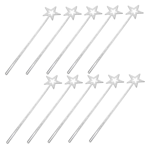 BESPORTBLE 10 Stück Teiliges Glitzernde Feenstäbe für Mädchen Handliche Sternenstäbe mit Silbernem Glanz Sichere Performance Requisiten für Kostümpartys Geburtstagsfeiern und Rollenspiele BESPORTBLE 10 Stück Teiliges Glitzernde Feenstäbe für Mädchen Handliche Sternenstäbe mit Silbernem Glanz Sichere Performance Requisiten für Kostümpartys Geburtstagsfeiern und Rollenspiele von BESPORTBLE