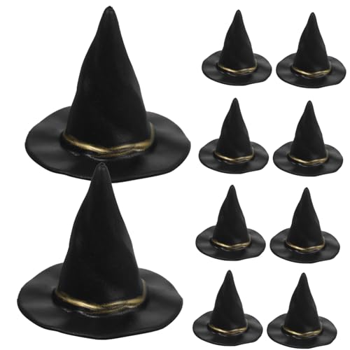 BESPORTBLE 10 Stück Teiliges Mini Hexenhut aus Hochwertigem Material Gestaltete Miniatur Hexenhüte für DIY Halloween Deko Puppenhaus Zubehör Kindgerechte Langlebige Halloween Figuren BESPORTBLE 10 Stück Teiliges Mini Hexenhut aus Hochwertigem Material Gestaltete Miniatur Hexenhüte für DIY Halloween Deko Puppenhaus Zubehör Kindgerechte Langlebige Halloween Figuren von BESPORTBLE