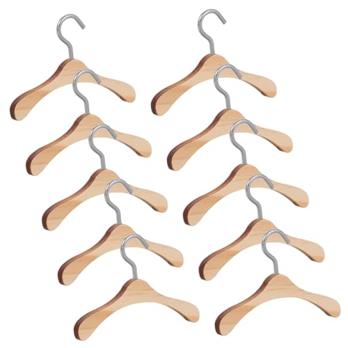 BESPORTBLE 10 Stück Teiliges Mini Holz kleiderbügel für Puppenkleidung Robuste Einfache Mini aufhänger für Puppenhäuser und Kleine Kleidungsstücke BESPORTBLE 10 Stück Teiliges Mini Holz kleiderbügel für Puppenkleidung Robuste Einfache Mini aufhänger für Puppenhäuser und Kleine Kleidungsstücke von BESPORTBLE