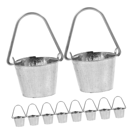 BESPORTBLE 10 Stück Teiliges Mini Metall Eimer mit Griff Kleine Dekorative Eimer für Puppenhaus Gartenaccessoires Vielseitig für DIY Miniatur Landschaft Robust und Wetterfest für Mini BESPORTBLE 10 Stück Teiliges Mini Metall Eimer mit Griff Kleine Dekorative Eimer für Puppenhaus Gartenaccessoires Vielseitig für DIY Miniatur Landschaft Robust und Wetterfest für Mini von BESPORTBLE