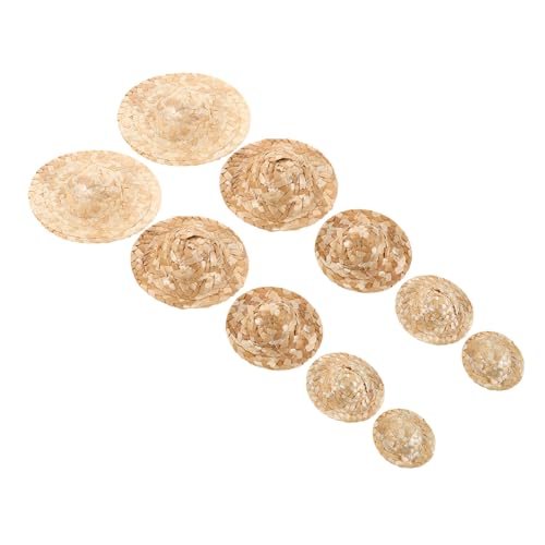 BESPORTBLE 10 Stück Teiliges Miniatur Strohhalm Handgewebte Kleine Strohhüte in Rund Vielseitig für Puppen DIY Bastelarbeiten Kreative Dekorationen Festliche Accessoires BESPORTBLE 10 Stück Teiliges Miniatur Strohhalm Handgewebte Kleine Strohhüte in Rund Vielseitig für Puppen DIY Bastelarbeiten Kreative Dekorationen Festliche Accessoires von BESPORTBLE