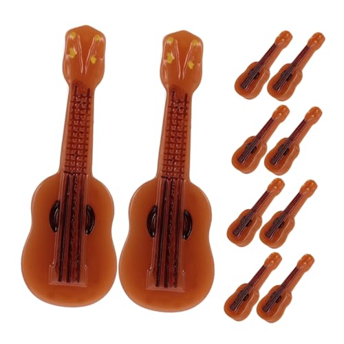 BESPORTBLE 10 Stück Teiliges Miniatur gitarrenmodell Kreative Puppenhaus Dekoration Realistische Mini Gitarre aus Resin Detailreiche Musikinstrument Nachbildung für Schreibtisch und BESPORTBLE 10 Stück Teiliges Miniatur gitarrenmodell Kreative Puppenhaus Dekoration Realistische Mini Gitarre aus Resin Detailreiche Musikinstrument Nachbildung für Schreibtisch und von BESPORTBLE