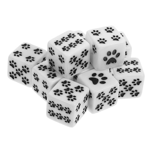 BESPORTBLE 10 Stück Teiliges Resin Würfel mit Seiten und Niedlichem Cartoon Bärpfoten Muster Robuste Spielwürfel mit Glatter Oberfläche für Brettspiele Unterricht und Partys BESPORTBLE 10 Stück Teiliges Resin Würfel mit Seiten und Niedlichem Cartoon Bärpfoten Muster Robuste Spielwürfel mit Glatter Oberfläche für Brettspiele Unterricht und Partys von BESPORTBLE