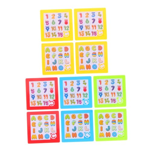 BESPORTBLE 10 Stück Teiliges Schiebepuzzle Bunte Zahlen und Buchstaben aus Lernspielzeug Feinmotorik Hand Auge Koordination und Kognitiver Entwicklung für Frühkindliche BESPORTBLE 10 Stück Teiliges Schiebepuzzle Bunte Zahlen und Buchstaben aus Lernspielzeug Feinmotorik Hand Auge Koordination und Kognitiver Entwicklung für Frühkindliche von BESPORTBLE