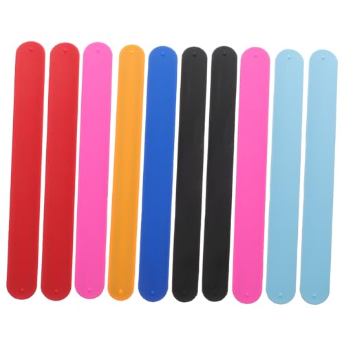 BESPORTBLE 10 Stück Teiliges Silikon Slap Armband für Bunte Praktische und Hautfreundliche Wristbands Robustes Material als Party Mitgebsel und Modisches Accessoire für Mädchen und Jungen BESPORTBLE 10 Stück Teiliges Silikon Slap Armband für Bunte Praktische und Hautfreundliche Wristbands Robustes Material als Party Mitgebsel und Modisches Accessoire für Mädchen und Jungen von BESPORTBLE