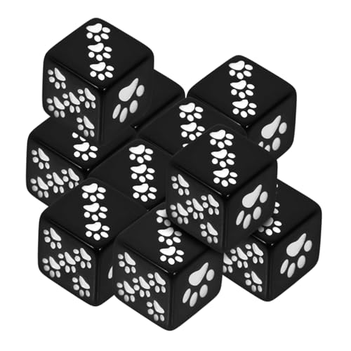 BESPORTBLE 10 Stück Teiliges Spielwürfel Schwarzem Harz mit Niedlichem Cartoon bärenpfoten Motiv Sechseitige Würfelspiel Zubehör für Brettspiele Lernspiele und Partyspaß BESPORTBLE 10 Stück Teiliges Spielwürfel Schwarzem Harz mit Niedlichem Cartoon bärenpfoten Motiv Sechseitige Würfelspiel Zubehör für Brettspiele Lernspiele und Partyspaß von BESPORTBLE