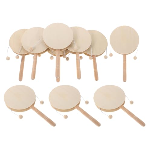 BESPORTBLE 10stücke Junge Mädchen Rassel Trommel Unlackierte Holz Spielzeuge DIY Kreativ Drum Für Malprojekte Schlaginstrumente Für Gruppenaktivitäten Und Künstlerischen Ausdruck BESPORTBLE 10stücke Junge Mädchen Rassel Trommel Unlackierte Holz Spielzeuge DIY Kreativ Drum Für Malprojekte Schlaginstrumente Für Gruppenaktivitäten Und Künstlerischen Ausdruck von BESPORTBLE