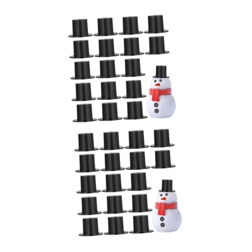 BESPORTBLE 100 Stck. Mini Doll Hüte aus Kunststoff Schwarze Mini Schneemann Hüte Multifunktionale Puppenzubehör für DIY Fasching Weihnachtsdeko Kawaii Kleine Mützen BESPORTBLE 100 Stck. Mini Doll Hüte aus Kunststoff Schwarze Mini Schneemann Hüte Multifunktionale Puppenzubehör für DIY Fasching Weihnachtsdeko Kawaii Kleine Mützen von BESPORTBLE