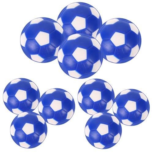 BESPORTBLE 10St Tischfußball Fußballbälle Tischspiel Fußball Kicker-Ersatzspieler Kickertischbälle Bälle für Tischspiele auswechselbare Kickerbälle Tischspielbälle Fußball Ersatz PVC Blue von BESPORTBLE