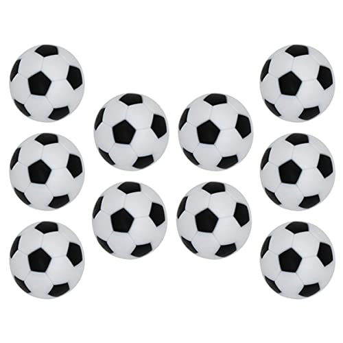 BESPORTBLE 10St Tischfußball Glühen Fußball Kickergriffe Mini-Fußball Spiel Fußballhund tischfussballtisch Foosball Fußballersatz fußball zubehör Mini Football dekorativer Kicker Harzkugel von BESPORTBLE