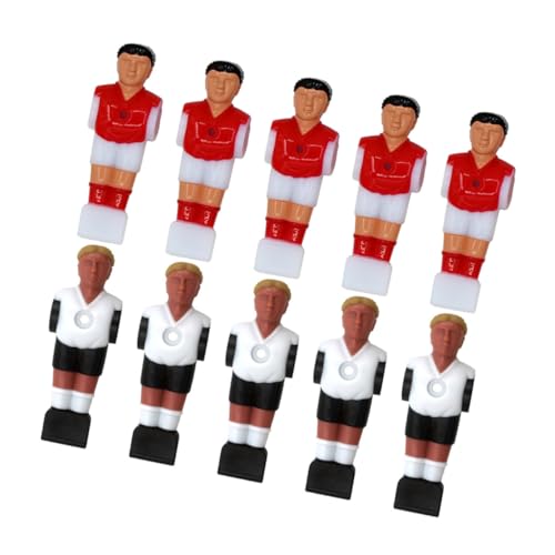 BESPORTBLE 10St Tischfußballspieler Multi-Spieltisch Mini-Kickerspiele Ersatzfußballbälle Mini Tischkicker Fußballtisch Tischfußballfiguren Kicker-Athleten-Puppen Kickertischteile Plastik von BESPORTBLE