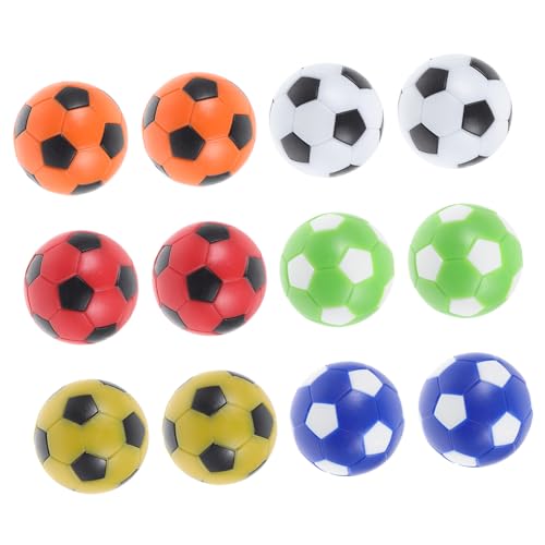 BESPORTBLE 12 Stück Fußball Maschinenball Tischfußball Spielbälle Tischspiel Fußbälle Fußballball Für Erwachsene Tischfußballbälle Schreibtischball Spielzubehör Schreibtisch von BESPORTBLE