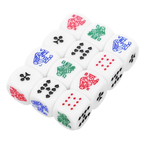 BESPORTBLE 12 Stück Acryl Poker Würfel Für Partyspiele 16mm Sechsseitige Würfel Transparente Farbe Leicht Und Tragbar Für Brettspiele Und Trinkspiele BESPORTBLE 12 Stück Acryl Poker Würfel Für Partyspiele 16mm Sechsseitige Würfel Transparente Farbe Leicht Und Tragbar Für Brettspiele Und Trinkspiele von BESPORTBLE