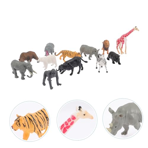BESPORTBLE 12 Stück Teiliges Realistischer Dschungeltiere Figuren aus Robustem Kleine Waldtier Miniaturen für Tragbares Lernspielzeug und Dekoration für Zuhause Büro Party BESPORTBLE 12 Stück Teiliges Realistischer Dschungeltiere Figuren aus Robustem Kleine Waldtier Miniaturen für Tragbares Lernspielzeug und Dekoration für Zuhause Büro Party von BESPORTBLE