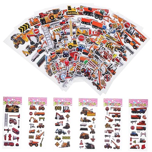 BESPORTBLE 12 Stück Teiliges Sticker Set mit Bunten Baustellenfahrzeugen Sicherem Papiermaterial Vielfältigen Motiven Wie Bagger und LKW Pädagogisch für Geeignet zum Basteln und Dekorieren BESPORTBLE 12 Stück Teiliges Sticker Set mit Bunten Baustellenfahrzeugen Sicherem Papiermaterial Vielfältigen Motiven Wie Bagger und LKW Pädagogisch für Geeignet zum Basteln und Dekorieren von BESPORTBLE