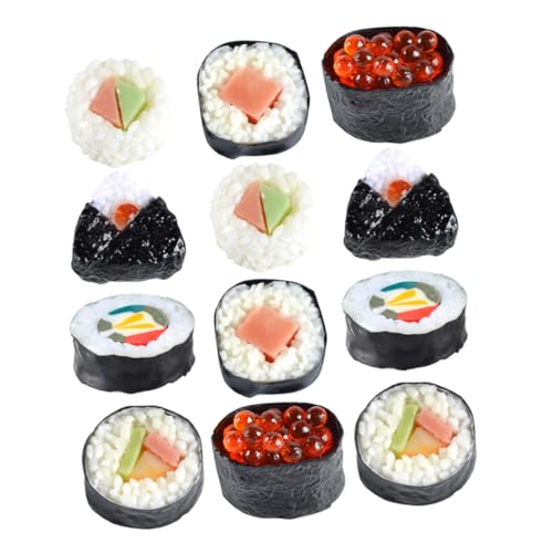 BESPORTBLE 12Stücke Gefälschtes Sushi Modell Realistische Onigiri Simulation Requisite für Fotografie und Display für Sushi Enthusiasten und Profis BESPORTBLE 12Stücke Gefälschtes Sushi Modell Realistische Onigiri Simulation Requisite für Fotografie und Display für Sushi Enthusiasten und Profis von BESPORTBLE