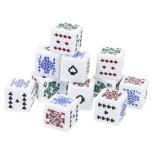 BESPORTBLE 16 Stück Teiliges Acryl Poker Würfel Weiße Eckwürfel Leicht Tragbar Langlebig Partyspiel Zubehör für Lustige Würfelspiele und Brettspiele BESPORTBLE 16 Stück Teiliges Acryl Poker Würfel Weiße Eckwürfel Leicht Tragbar Langlebig Partyspiel Zubehör für Lustige Würfelspiele und Brettspiele von BESPORTBLE
