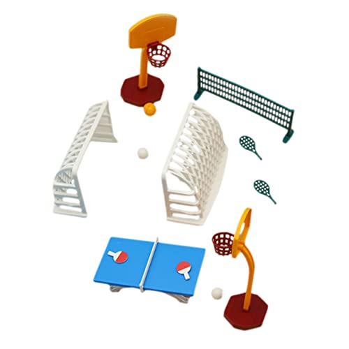 BESPORTBLE 1Satz Doll House Sport Set Tischtennis Basketball Modell für Puppenhaus Dekoration aus Stabilen Materialien für Miniaturgärten und Kreative Präsentationen BESPORTBLE 1Satz Doll House Sport Set Tischtennis Basketball Modell für Puppenhaus Dekoration aus Stabilen Materialien für Miniaturgärten und Kreative Präsentationen von BESPORTBLE