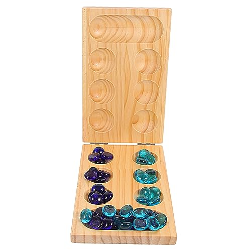 BESPORTBLE 1Satz Faltbares Holz Mancala Spielset mit Edelsteinen Strategisches Denkspiel für Erwachsene für Familienunterhaltung und Entspannende Spielabende BESPORTBLE 1Satz Faltbares Holz Mancala Spielset mit Edelsteinen Strategisches Denkspiel für Erwachsene für Familienunterhaltung und Entspannende Spielabende von BESPORTBLE
