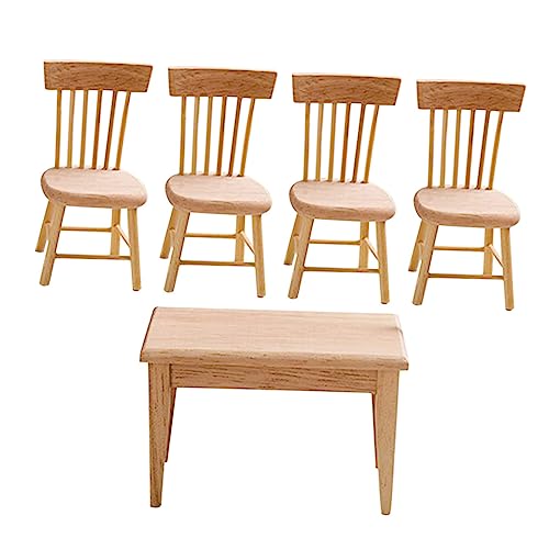 BESPORTBLE Kleiner Hausmöbel Satz – 1:12 Miniatur Tisch und Stühle aus Holz Dekoratives Zubehör für Puppenhaus und Esszimmer Spielzeug Pädagogisches Spielzeug für Kinder BESPORTBLE Kleiner Hausmöbel Satz – 1:12 Miniatur Tisch und Stühle aus Holz Dekoratives Zubehör für Puppenhaus und Esszimmer Spielzeug Pädagogisches Spielzeug für Kinder von BESPORTBLE