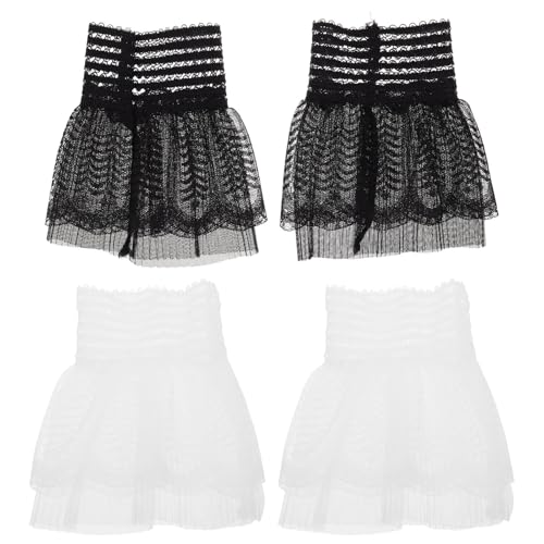 BESPORTBLE 2 Paar Handgelenk-Manschetten | Abnehmbare Ärmel für Damen | Spitzenverzierung als Accessoire zu Pullovern, Blusen, Mänteln und Kostümen BESPORTBLE 2 Paar Handgelenk-Manschetten | Abnehmbare Ärmel für Damen | Spitzenverzierung als Accessoire zu Pullovern, Blusen, Mänteln und Kostümen von BESPORTBLE