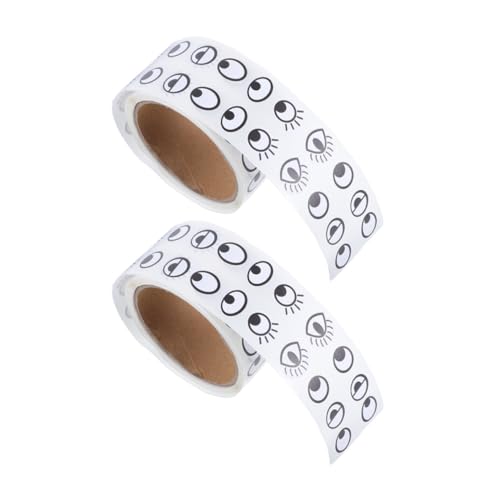 BESPORTBLE 2 Rollen Cartoon Augen Aufkleber Selbstklebend Kinderfreundlich Sicher für DIY Bastelset Junge Mädchen für Kreative Handarbeit und Dekoration BESPORTBLE 2 Rollen Cartoon Augen Aufkleber Selbstklebend Kinderfreundlich Sicher für DIY Bastelset Junge Mädchen für Kreative Handarbeit und Dekoration von BESPORTBLE