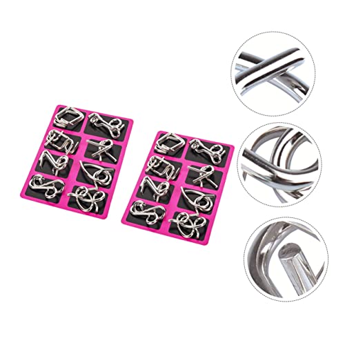 BESPORTBLE 2 Sätze Draht Knobelspiele Gehirntrainer Konzentrationsspiele für Erwachsene Intelligentes Entwirrspielzeug Handlich und Reisefreundlich für Partyspaß BESPORTBLE 2 Sätze Draht Knobelspiele Gehirntrainer Konzentrationsspiele für Erwachsene Intelligentes Entwirrspielzeug Handlich und Reisefreundlich für Partyspaß von BESPORTBLE