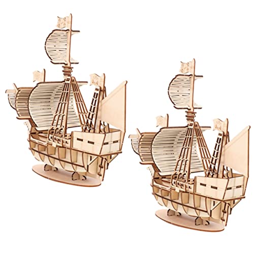 BESPORTBLE 2 Sätze Holz Segelboot Puzzle Bausatz DIY Modellbausatz mit Glatter Oberfläche Pädagogisches Holzspielzeug für Erwachsene Kreatives Denkspiel und Holzschiff Modell BESPORTBLE 2 Sätze Holz Segelboot Puzzle Bausatz DIY Modellbausatz mit Glatter Oberfläche Pädagogisches Holzspielzeug für Erwachsene Kreatives Denkspiel und Holzschiff Modell von BESPORTBLE