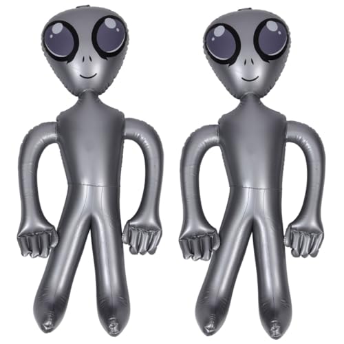 BESPORTBLE 2 Stück Aufblasbare Alien Party Requisiten Party Pool Luftballons Alien Förmige Luftballons Aufblasbares Pvc Spielzeug Alien Form Ballon Halloween Pvc Alien Ballon von BESPORTBLE