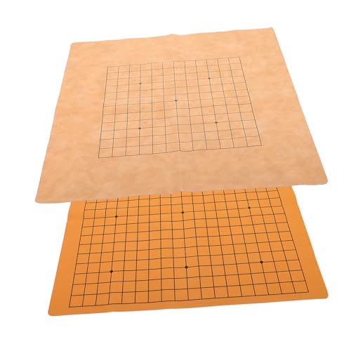 BESPORTBLE 2 Stück Faltbares Gobang Schachbrett Teiliges Doppelseitig PU Leder Sanft Leicht Tragbar Faltbar für Go Spiel Reisespiel Kreatives Schachspiel Zubehör Zufällige Zufällige Farbe BESPORTBLE 2 Stück Faltbares Gobang Schachbrett Teiliges Doppelseitig PU Leder Sanft Leicht Tragbar Faltbar für Go Spiel Reisespiel Kreatives Schachspiel Zubehör Zufällige Zufällige Farbe von BESPORTBLE