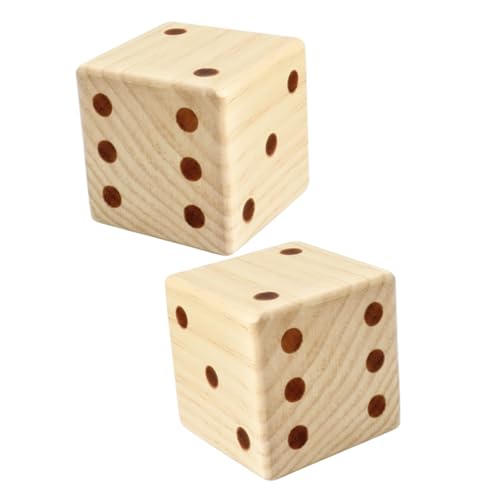 BESPORTBLE 2 Stück Große Holz Würfel Natürliches Holzspiel Zubehör Runde Ecken Sicher Spielwürfel Tragbar Für Brettspiele Party Familiencamping BESPORTBLE 2 Stück Große Holz Würfel Natürliches Holzspiel Zubehör Runde Ecken Sicher Spielwürfel Tragbar Für Brettspiele Party Familiencamping von BESPORTBLE