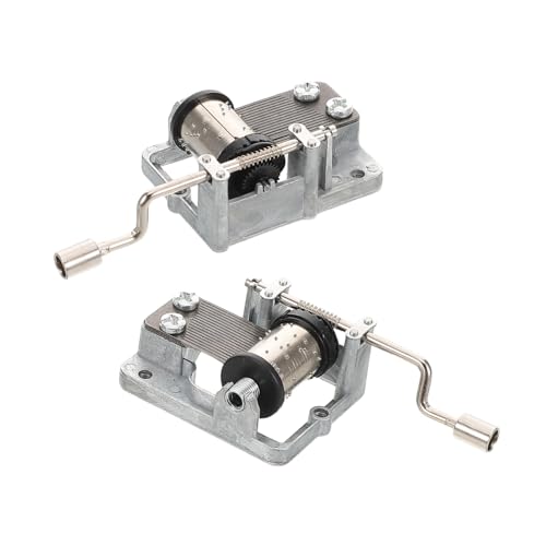 BESPORTBLE 2 Stück Handkurbel Musikbox Mechanismus Bewegung DIY Spieluhr Spieluhrmechanismus für Bastelprojekte Kinderfreundlich Silberfarbene Klänge für Spieldose und Geschenke BESPORTBLE 2 Stück Handkurbel Musikbox Mechanismus Bewegung DIY Spieluhr Spieluhrmechanismus für Bastelprojekte Kinderfreundlich Silberfarbene Klänge für Spieldose und Geschenke von BESPORTBLE