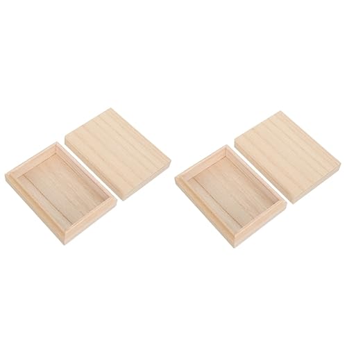 BESPORTBLE 2 Stück Holz Spielkartenbox mit Großem Fassungsvermögen Robustes Poker Container aus Natürlichem Holz Kompakte Aufbewahrung für Spielkarten Spielsteine Knöpfe Tragbar und BESPORTBLE 2 Stück Holz Spielkartenbox mit Großem Fassungsvermögen Robustes Poker Container aus Natürlichem Holz Kompakte Aufbewahrung für Spielkarten Spielsteine Knöpfe Tragbar und von BESPORTBLE
