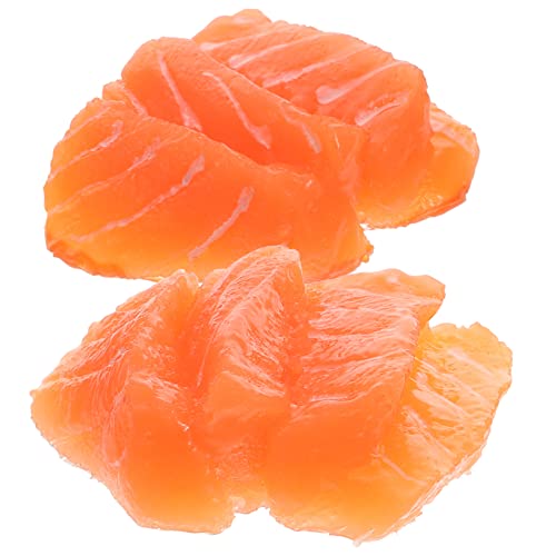 BESPORTBLE 2 Stück Künstliche Lachsfilet Modelle Teilig Realistische Sushi Teller Dekorationen Lebensnahe Fischfleisch Nachbildung für Restaurant Fotorequisiten und Wohnkultur BESPORTBLE 2 Stück Künstliche Lachsfilet Modelle Teilig Realistische Sushi Teller Dekorationen Lebensnahe Fischfleisch Nachbildung für Restaurant Fotorequisiten und Wohnkultur von BESPORTBLE