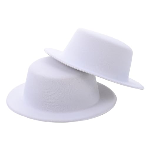 BESPORTBLE 2 Stück Miniatur Billycock Hüte DIY Haarschmuck Material für Haarspangen Bastelbedarf Weiß Robuste Kopfbedeckung für Kreative Handarbeiten BESPORTBLE 2 Stück Miniatur Billycock Hüte DIY Haarschmuck Material für Haarspangen Bastelbedarf Weiß Robuste Kopfbedeckung für Kreative Handarbeiten von BESPORTBLE