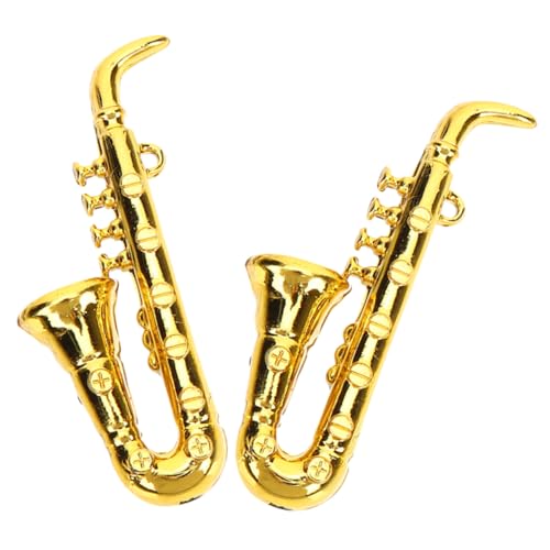 BESPORTBLE 2 Stück Miniatur Saxophon Teiliges Modell für Puppenhaus Dekoration und Fotografie Realistisches Musikinstrument für Kreative Miniaturwelten und Sammlungen BESPORTBLE 2 Stück Miniatur Saxophon Teiliges Modell für Puppenhaus Dekoration und Fotografie Realistisches Musikinstrument für Kreative Miniaturwelten und Sammlungen von BESPORTBLE