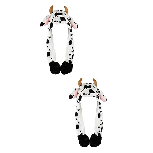 BESPORTBLE 2 Stück Plüsch Kuhmütze mit Beweglichen Ohren Weiche Hautfreundliche Partyhaube Lustiger Cartoon Kostümhut für Erwachsene für Fasching Halloween und Foto Requisiten BESPORTBLE 2 Stück Plüsch Kuhmütze mit Beweglichen Ohren Weiche Hautfreundliche Partyhaube Lustiger Cartoon Kostümhut für Erwachsene für Fasching Halloween und Foto Requisiten von BESPORTBLE
